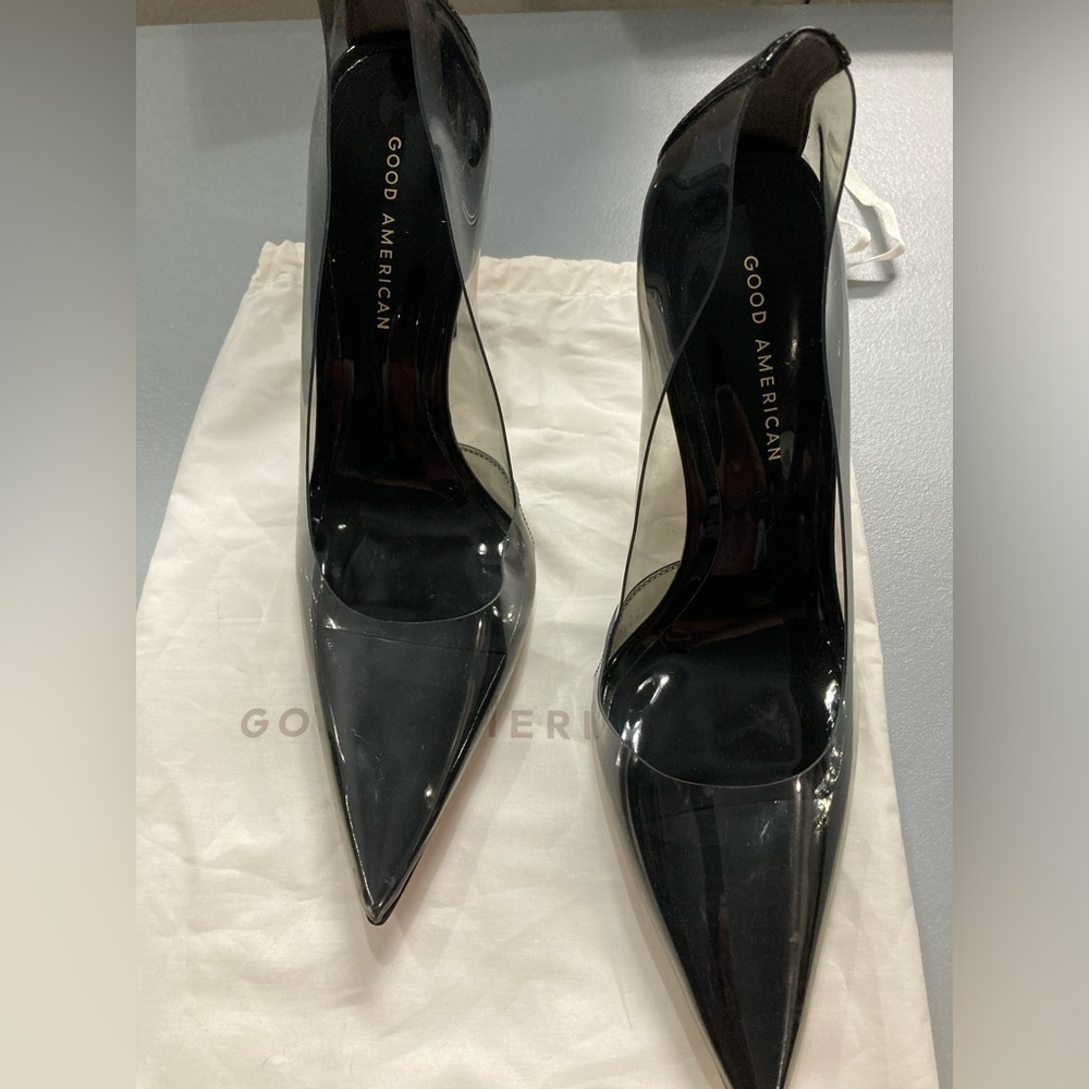 Good American CinderF*ckingRella in Black Pumps Sizes 6.5 - Picture 2 of 5